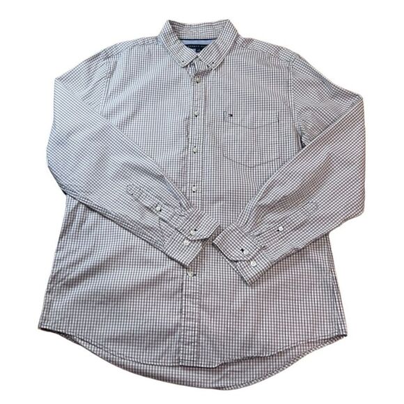 Tommy Hilfiger button down long sleeve shirt size large - Picture 4 of 15